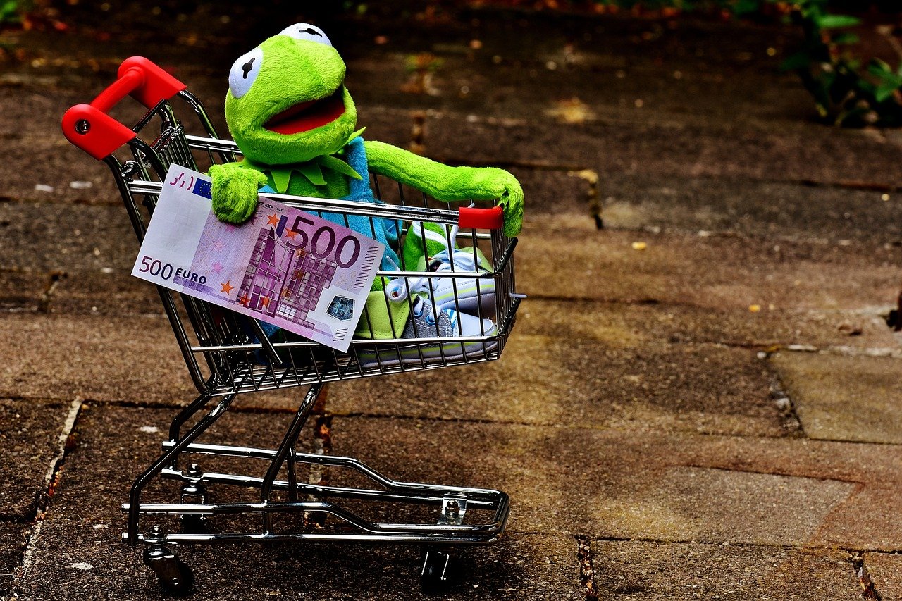 kermit, shopping venture, shopping